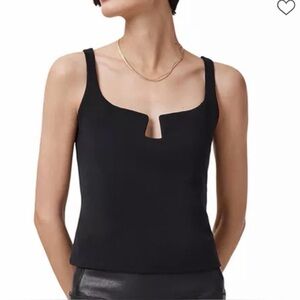 All Saints Black Mio Cami